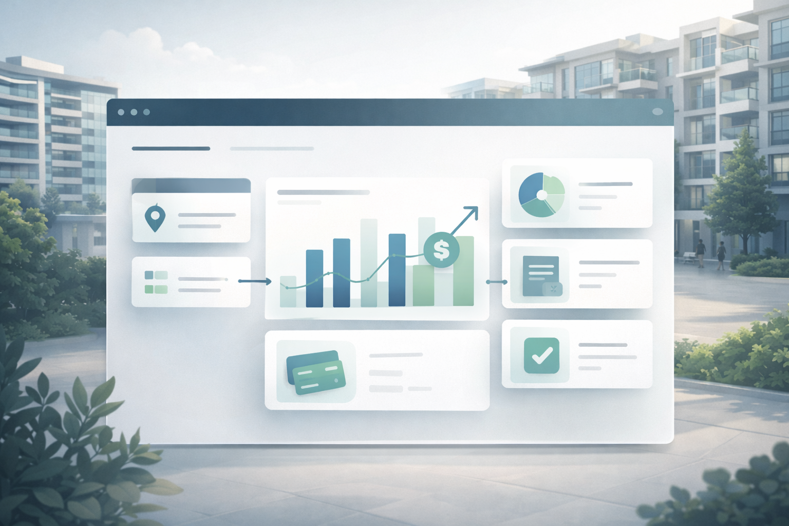 Dashboard de Admina para administración de condominios